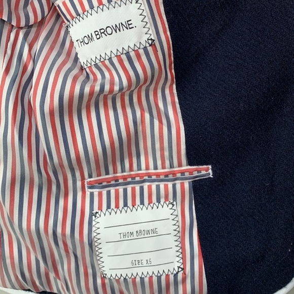Thom Browne Neiman Marcus Collab Navy Nautical Wool Blazer - Picture 11 of 12